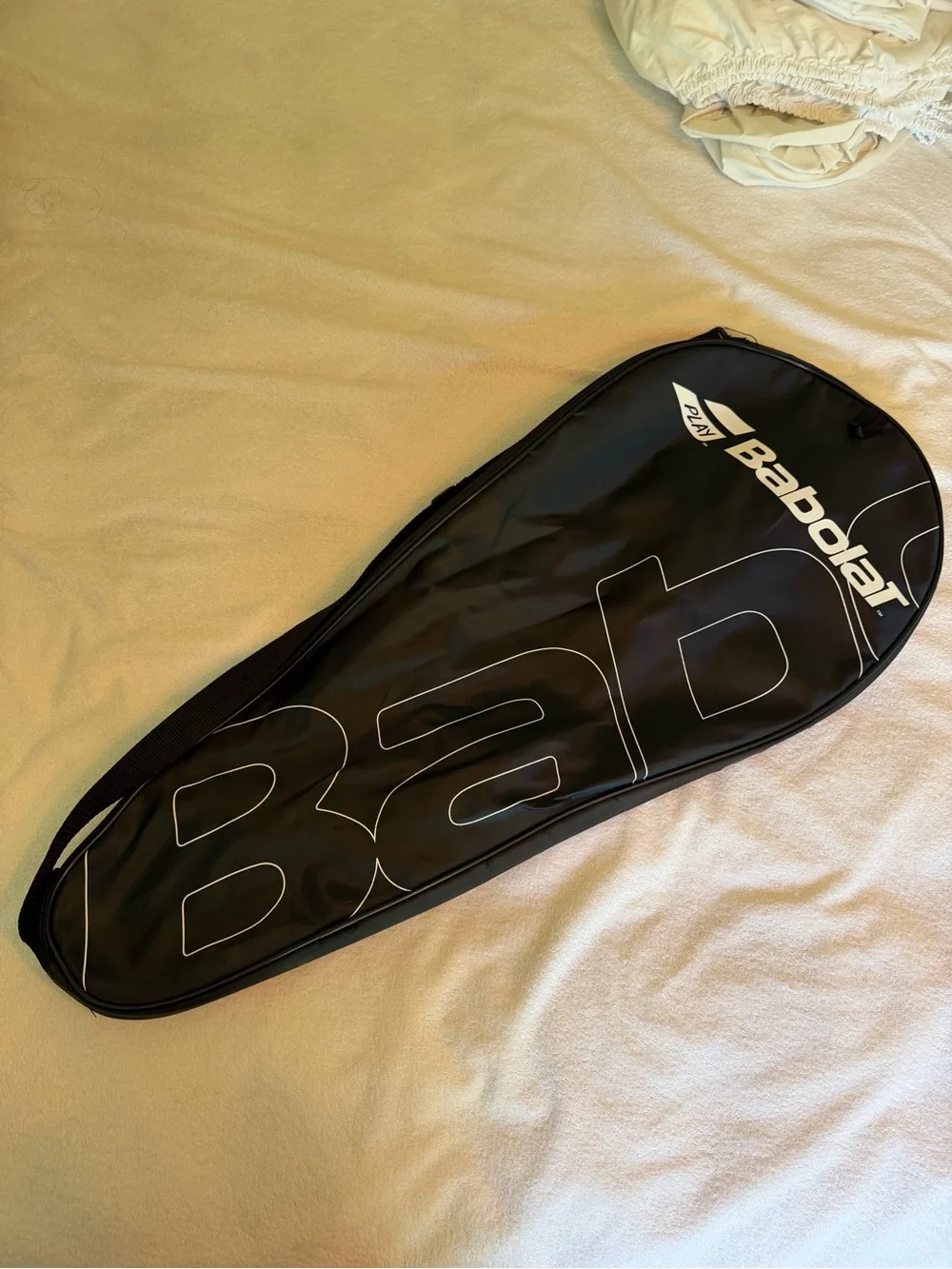 Babolat Black and White Tennis Racket Cover - Protective Carry Case